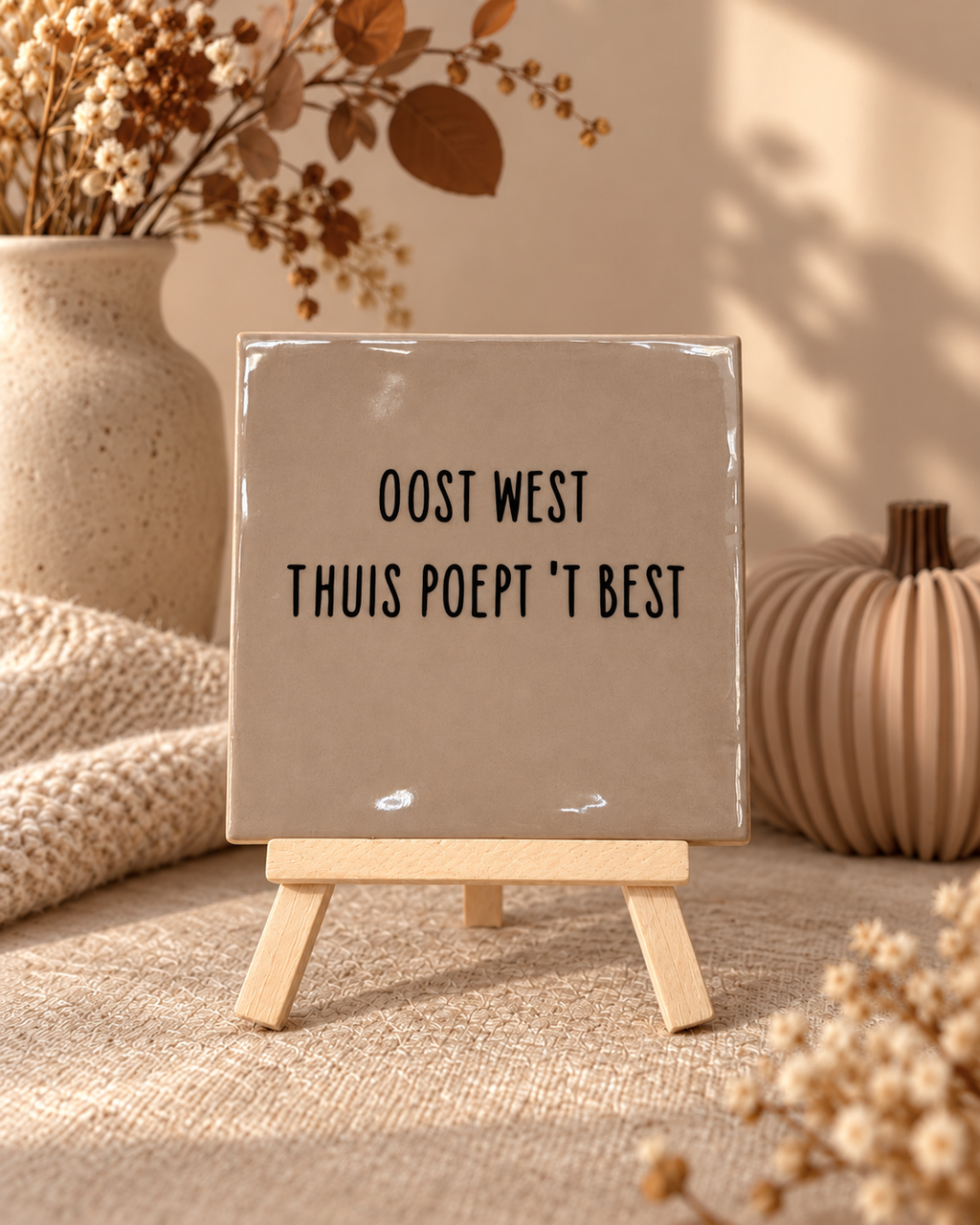 Tegeltje Oost West, Thuis Poept 't Best | Diverse kleuren