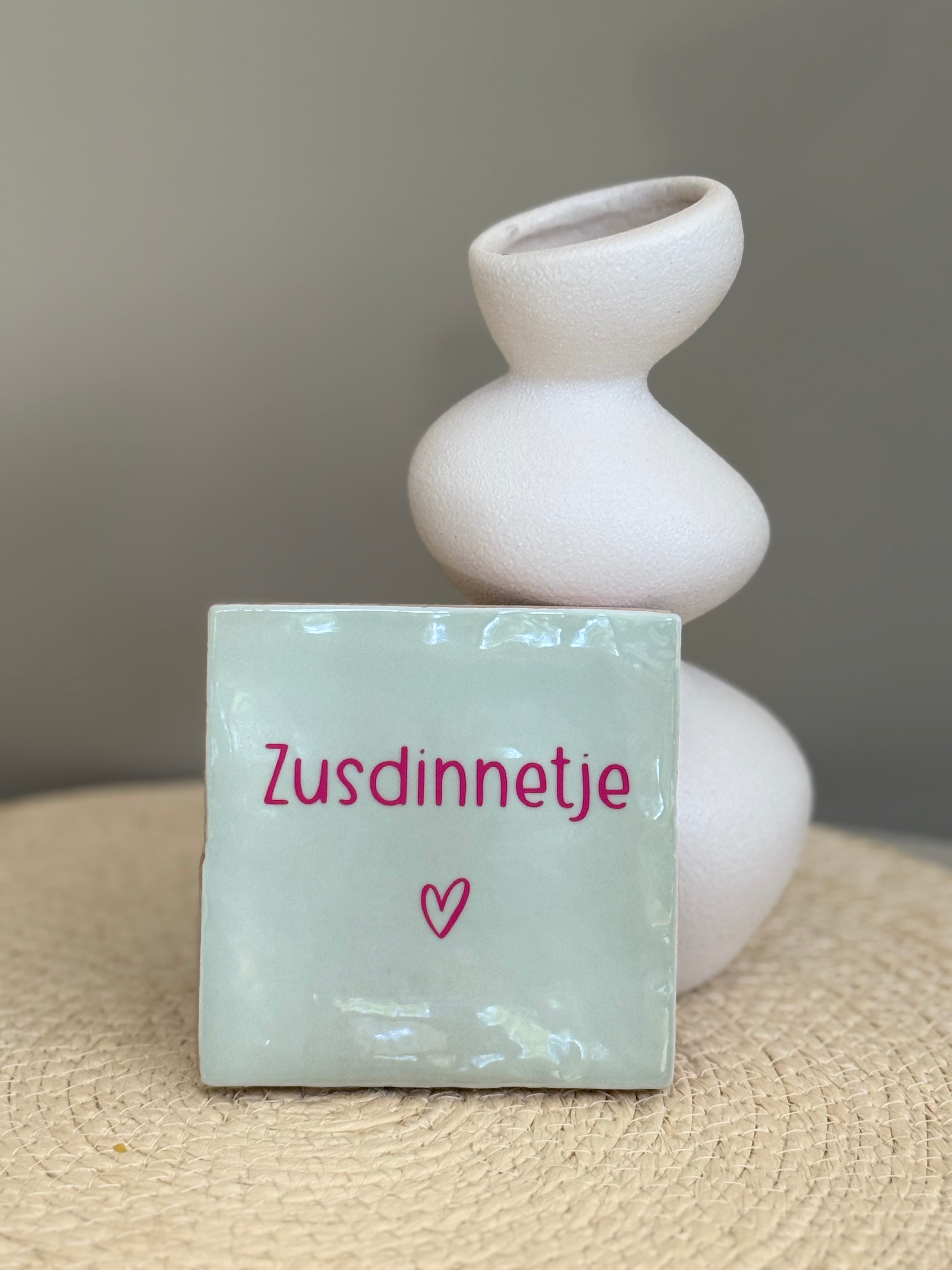 Tegeltje Zusdinnetje | Cadeautje voor je zus & vriendin