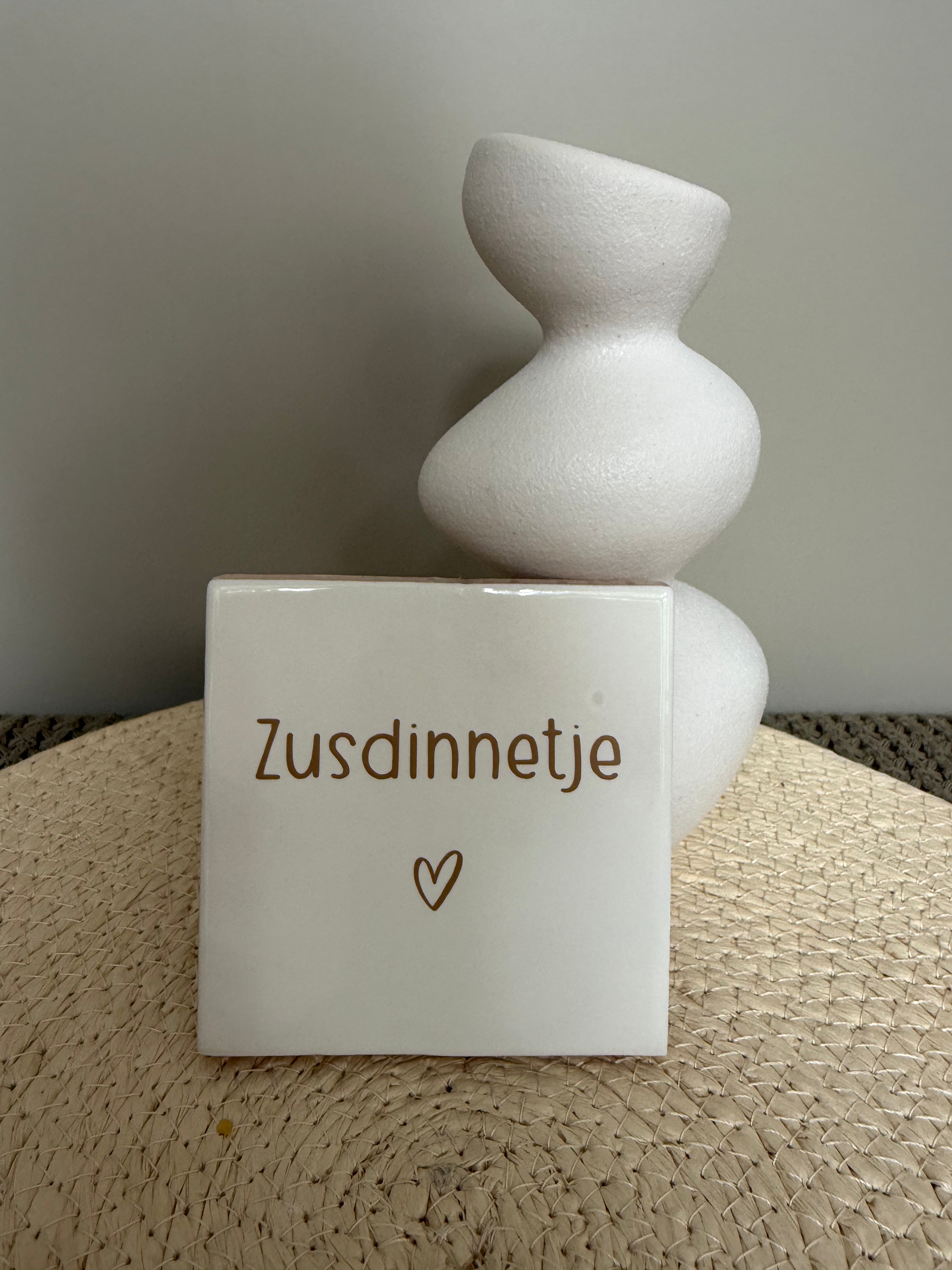 Tegeltje Zusdinnetje | Cadeautje voor je zus & vriendin