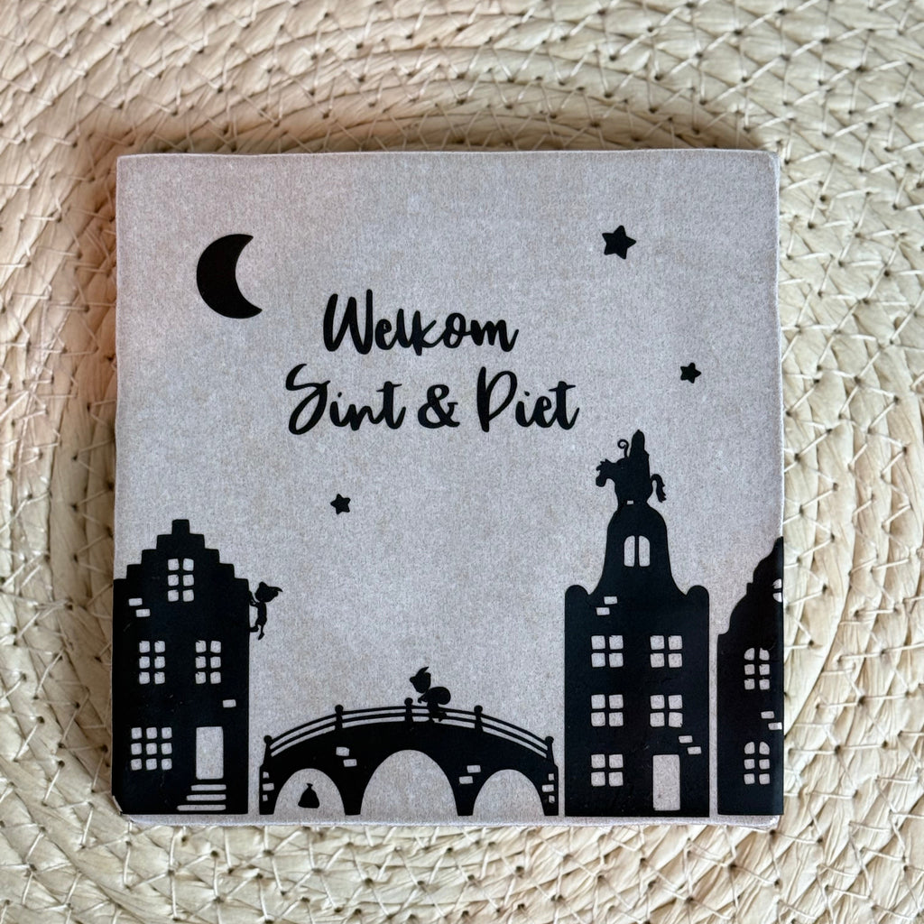 Tegeltje Welkom Sint&Piet